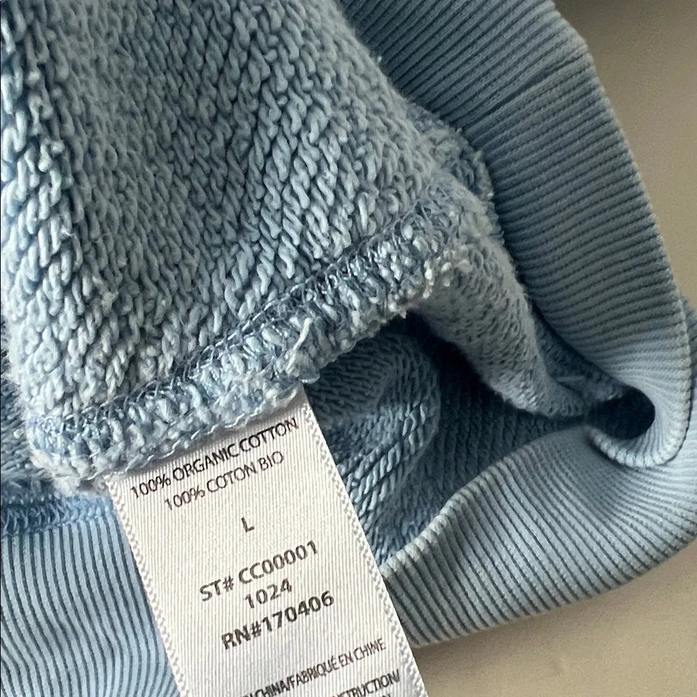 ELWOOD 2 PIECE MATCHING SET - ORGANIC COTTON Wide Leg SWEATPANT SWEATSHIRT L - Picture 12 of 12